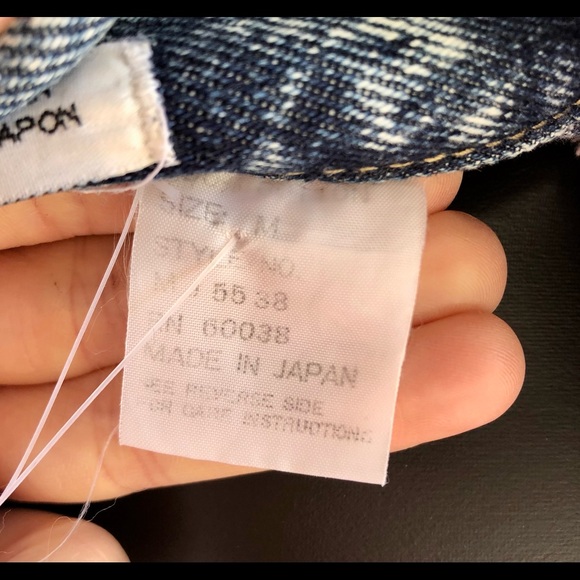 Code Bleu Women’s Denim Jacket Size M Vintage 1980’s with Fringe Made in Japan - Picture 12 of 16